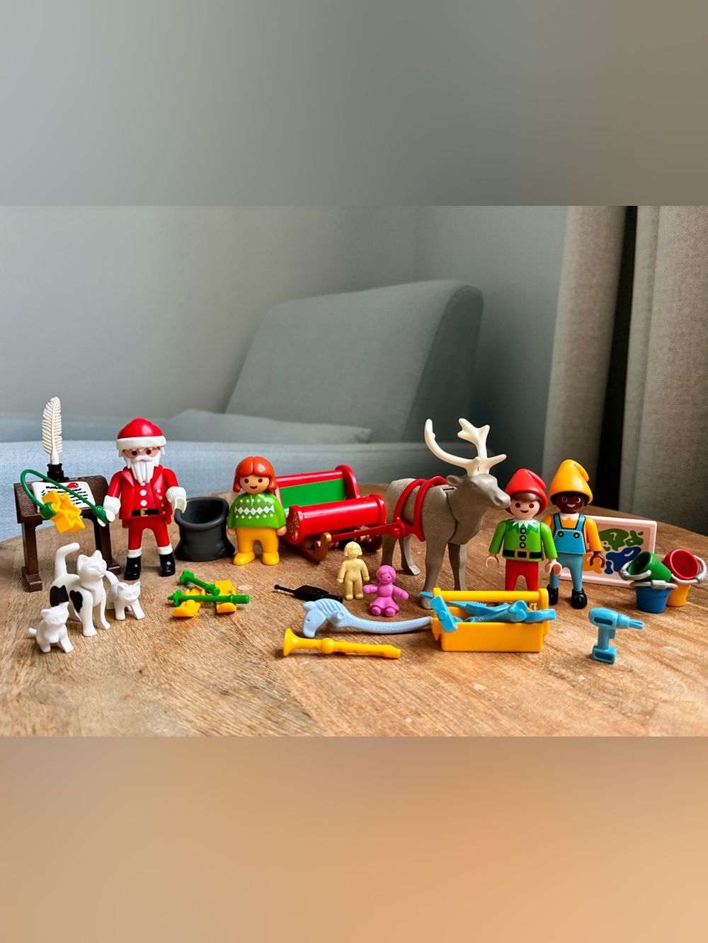 Playmobil Holiday Reindeer & Santa Playset
